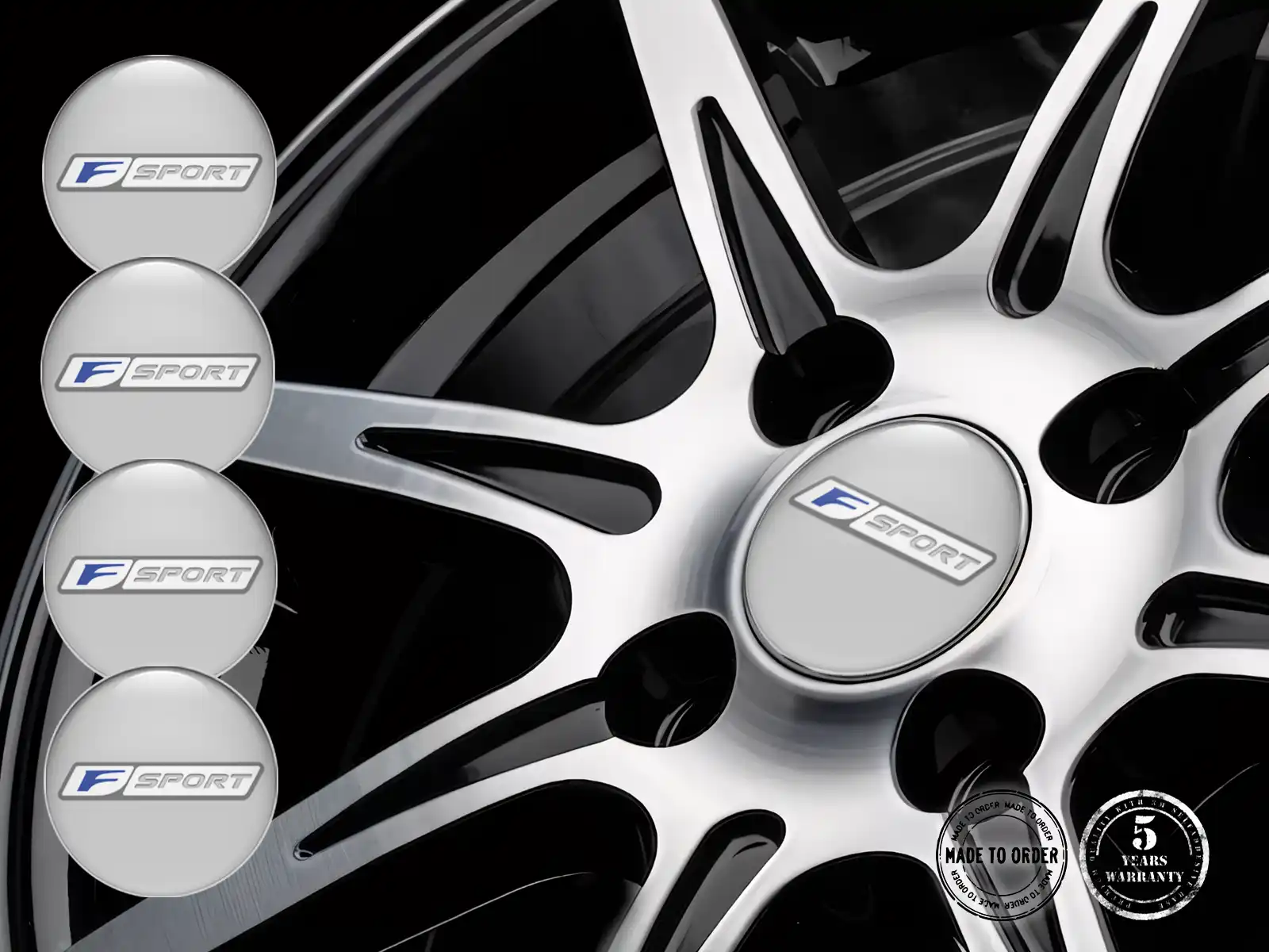 Lexus Pegatinas Resina Bombadas Diseño de Tapacubos Logo